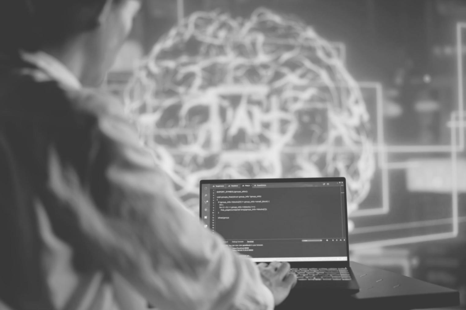 Student working on detailed 3D character model in professional software environment